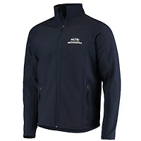 Men's Dunbrooke Navy Seattle Seahawks Sonoma Softshell Full-Zip Jacket