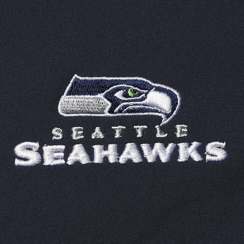 Men's Dunbrooke Navy Seattle Seahawks Sonoma Softshell Full-Zip Jacket