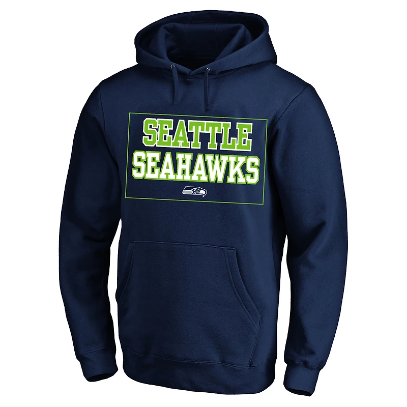 Men's Fanatics  College Navy Seattle Seahawks Big & Tall Fleece Hoodie