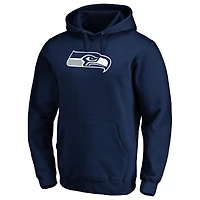 Sweat à capuche avec logo principal Fanatics College Navy Seattle Seahawks pour hommes Big & Tall
