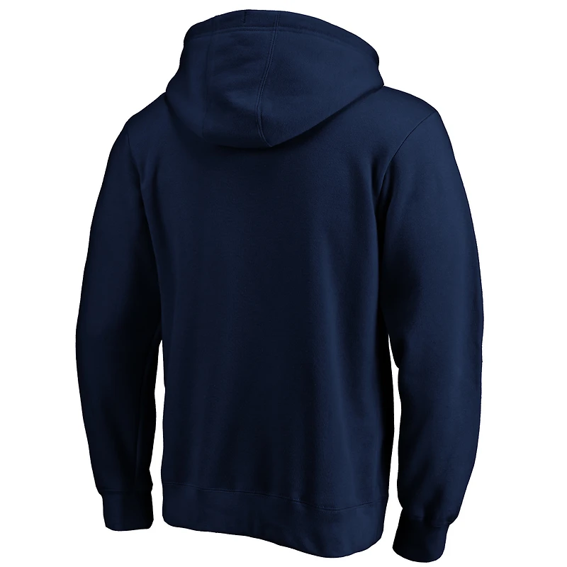 Sweat à capuche avec logo principal Fanatics College Navy Seattle Seahawks pour hommes Big & Tall