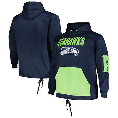 Sweat à capuche Fanatics College Navy Seattle Seahawks Big & Tall pour hommes