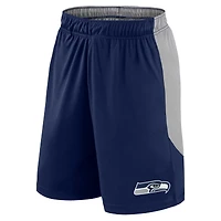 Short avec logo de l'équipe Fanatics College Navy Seattle Seahawks Big & Tall pour hommes