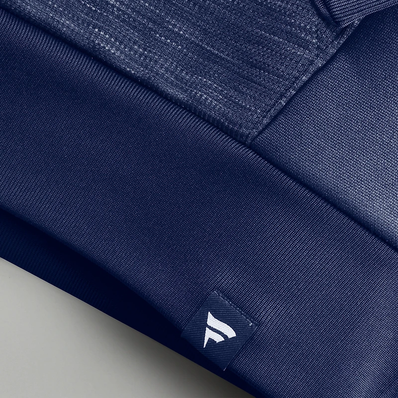 Sweat à capuche zippé pour homme Fanatics College Navy des Seattle Seahawks Checkdown Pass