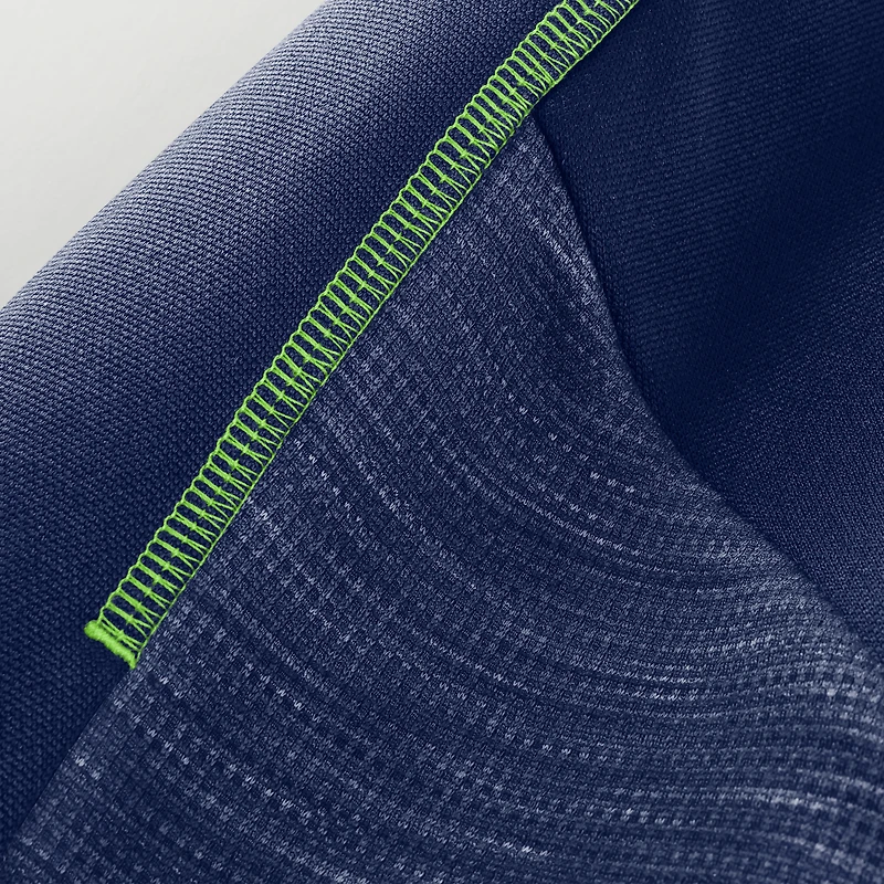 Men's Fanatics College Navy Seattle Seahawks Checkdown Pass Full-Zip Hoodie