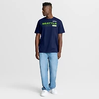 Men's Fanatics College Navy Seattle Seahawks Chop Block Legacy T-Shirt