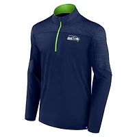 Veste à quart de zip Fanatics College Navy Seattle Seahawks Defender Evo pour hommes