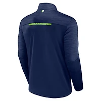 Veste à quart de zip Fanatics College Navy Seattle Seahawks Defender Evo pour hommes
