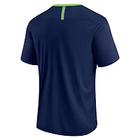 T-shirt Fanatics College Navy pour homme, motif Defender Fade Slant des Seattle Seahawks