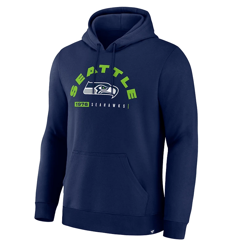 Men's Fanatics College Navy Seattle Seahawks Delay of Game Legacy Pullover Hoodie