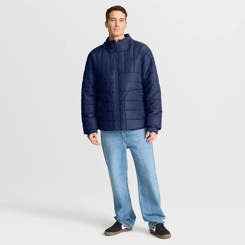 Men's Fanatics College Navy Seattle Seahawks Full-Zip Hooded Jacket