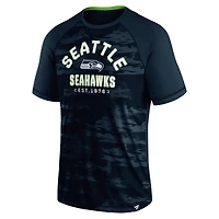 T-shirt raglan Fanatics College Navy Seattle Seahawks Hail Mary Defender pour hommes