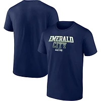 T-shirt Fanatics College Navy pour homme, Heavy Hitter des Seattle Seahawks