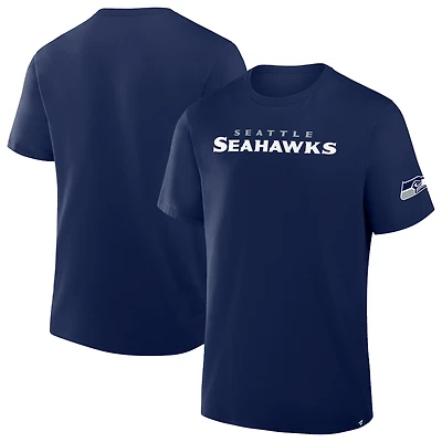 T-shirt Fanatics College Navy pour homme, option route, héritage des Seattle Seahawks