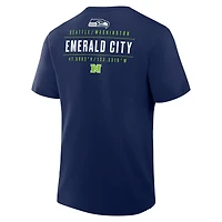 Men's Fanatics College Navy Seattle Seahawks Passing Pocket Legacy T-Shirt