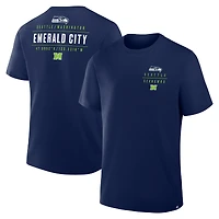 Men's Fanatics College Navy Seattle Seahawks Passing Pocket Legacy T-Shirt
