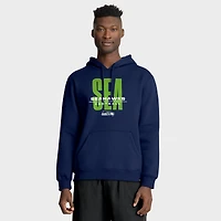 Sweat à capuche Legacy pour homme, bleu marine, fanatiques, plaqueur droit, Seattle Seahawks