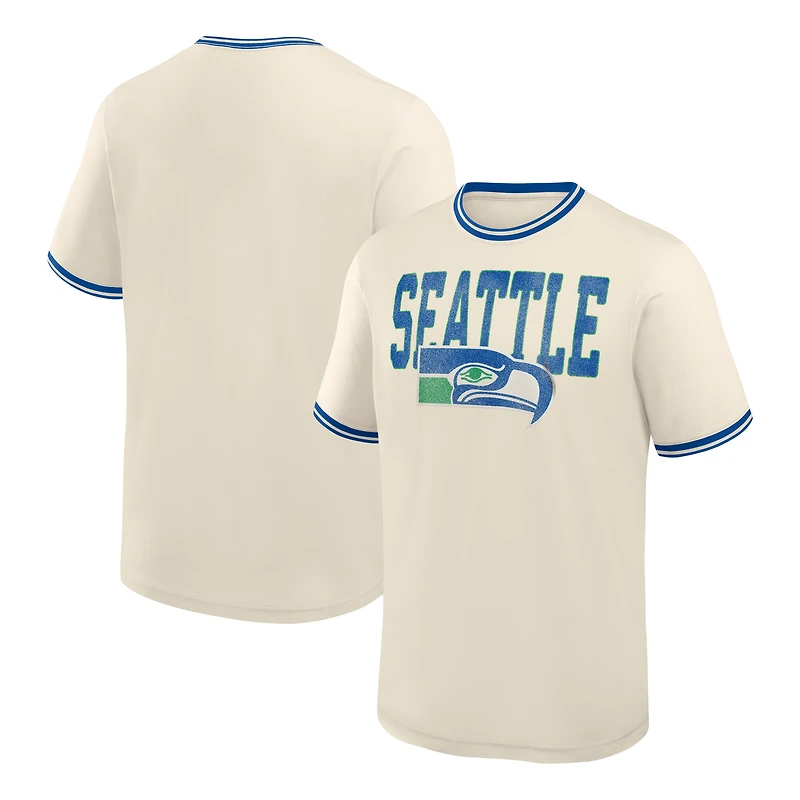 T-shirt Fanatics Cream Seattle Seahawks pour homme