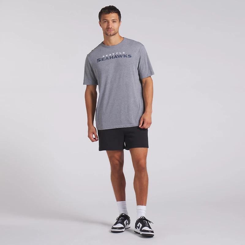 Men's Fanatics Heather Gray Seattle Seahawks Pass Rush Tri-Blend T-Shirt