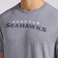 T-shirt tri-blend gris chiné Fanatics pour homme, motif Seattle Seahawks, Pass Rush