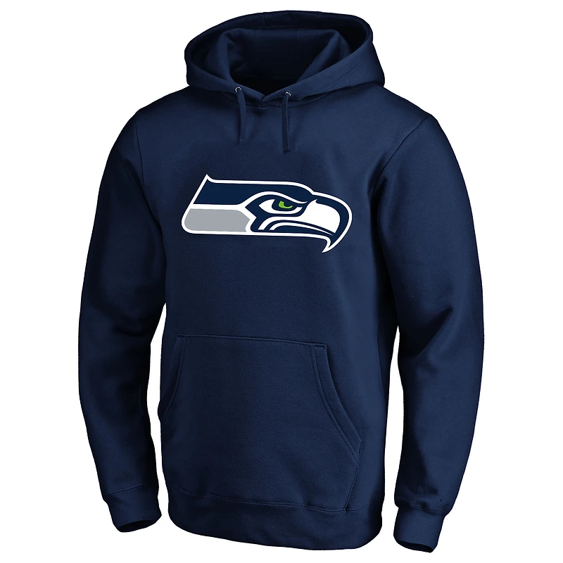 Men's Fanatics Jaxon Smith-Njigba College Navy Seattle Seahawks Big & Tall Name Number Fleece Hoodie