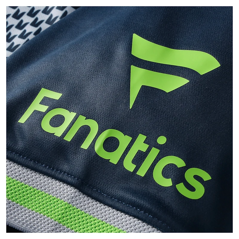 Men's Fanatics Navy Seattle Seahawks NFL Football x V-Neck Fan Top