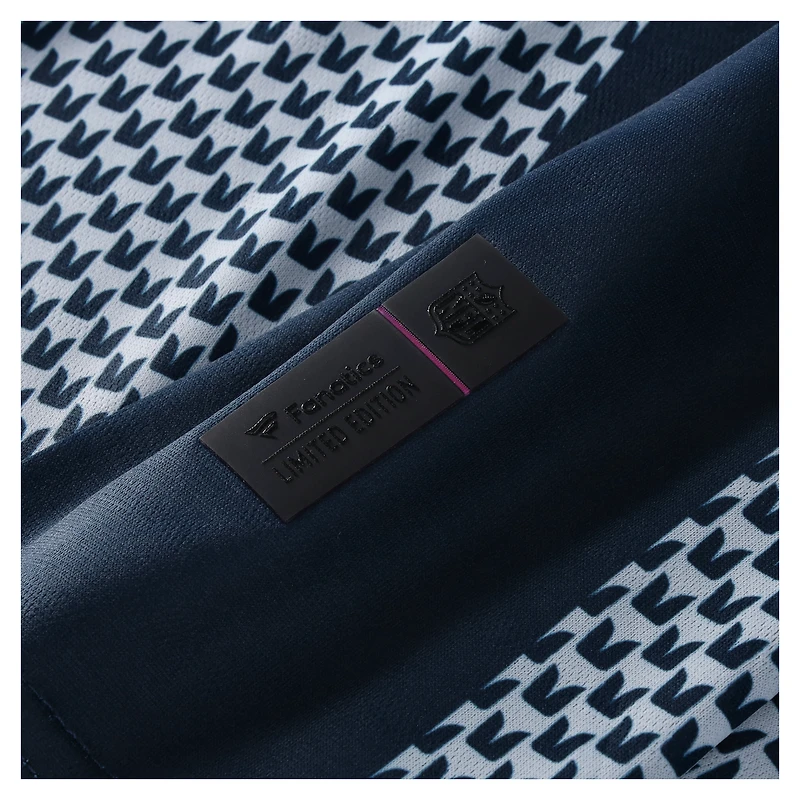 Men's Fanatics Navy Seattle Seahawks NFL Football x V-Neck Fan Top