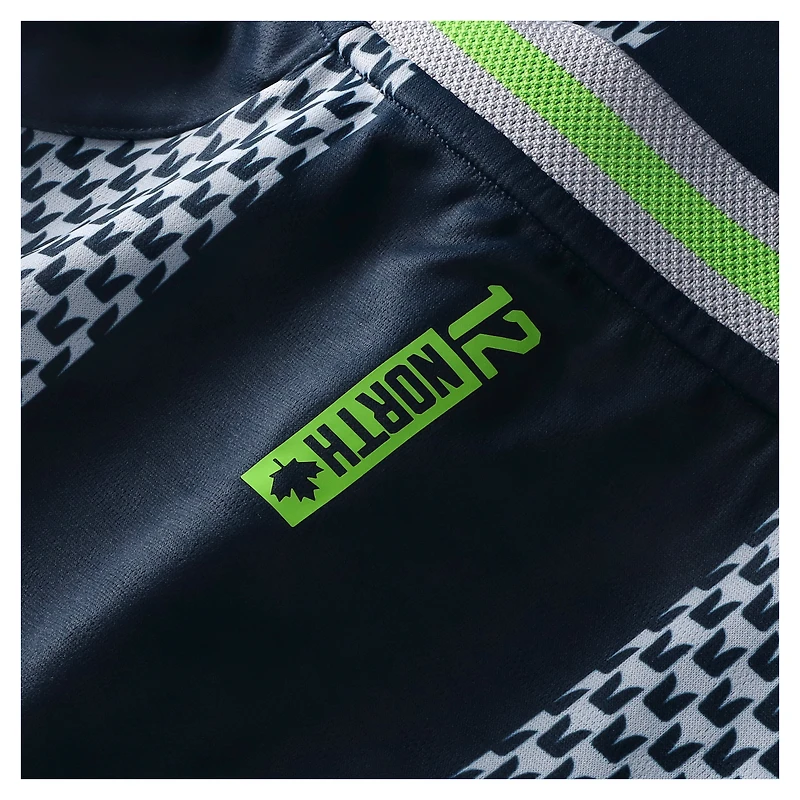 Men's Fanatics Navy Seattle Seahawks NFL Football x V-Neck Fan Top