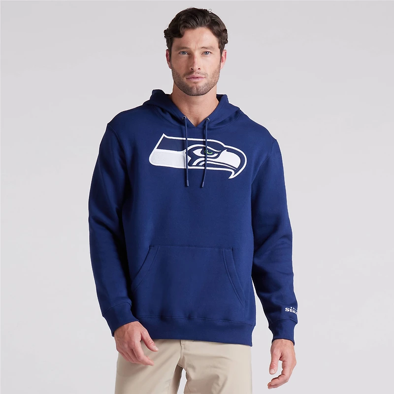 Sweat à capuche Fanatics bleu marine pour homme des Seattle Seahawks Pylon Cam Legacy