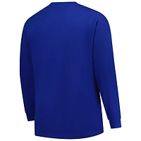 Men's Fanatics Royal Seattle Seahawks Big & Tall Throwback Thermal Long Sleeve T-Shirt