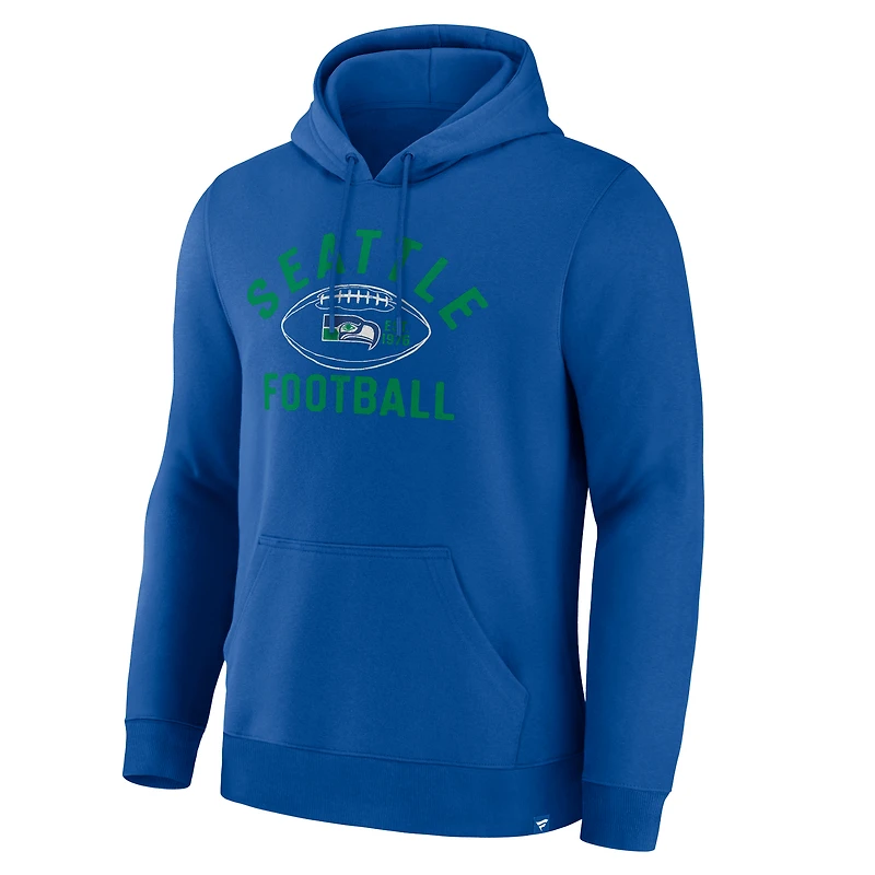 Sweat à capuche Fanatics Royal Seattle Seahawks Fumblerooski Legacy pour homme