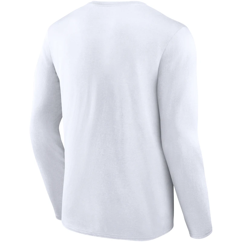 T-shirt blanc à manches longues Fanatics Seattle Seahawks pour hommes