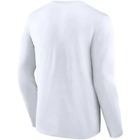 T-shirt blanc à manches longues Fanatics Seattle Seahawks pour hommes