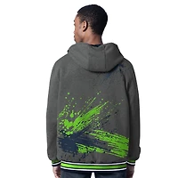 Men's G-III Sports by Carl Banks College Navy/Charcoal Seattle Seahawks Dual Threat Reversable Full-Zip Hooded Jacket