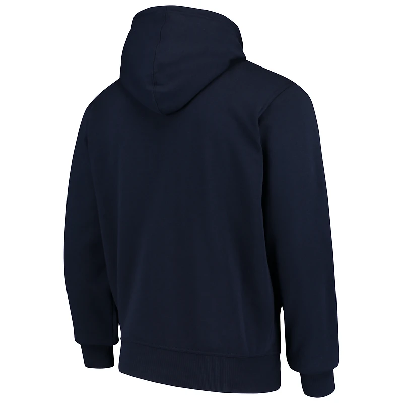 Sweat à capuche entièrement zippé avec logo principal Seattle Seahawks G-III Sports by Carl Banks College Navy pour homme