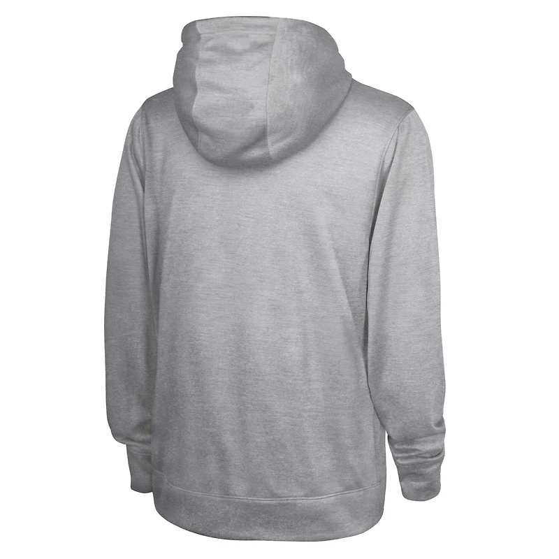 Sweat à capuche en polaire gris chiné pour hommes, Seattle Seahawks Grid Drill Streak