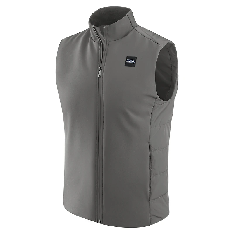 Men's J. Palmer  Graphite Seattle Seahawks Front Office Full-Zip Vest