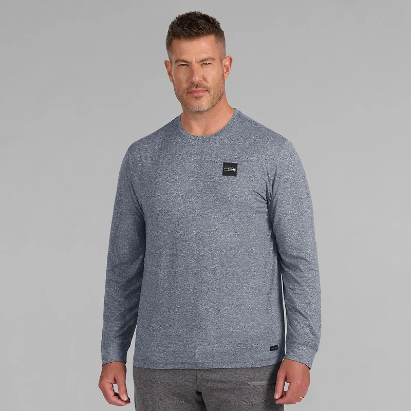 Men's J. Palmer Navy Seattle Seahawks Four Down Long Sleeve T-Shirt