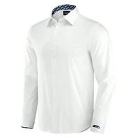 Men's J. Palmer White Seattle Seahawks Man-In-Motion Long Sleeve Button-Up Dress Shirt