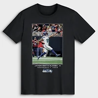 T-shirt noir Jaxon Smith-Njigba Seattle Seahawks NFL Flash Features Semaine 14