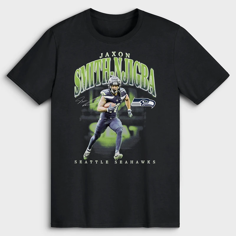 Men's Jaxon Smith-Njigba Black Seattle Seahawks Player Hype T-Shirt