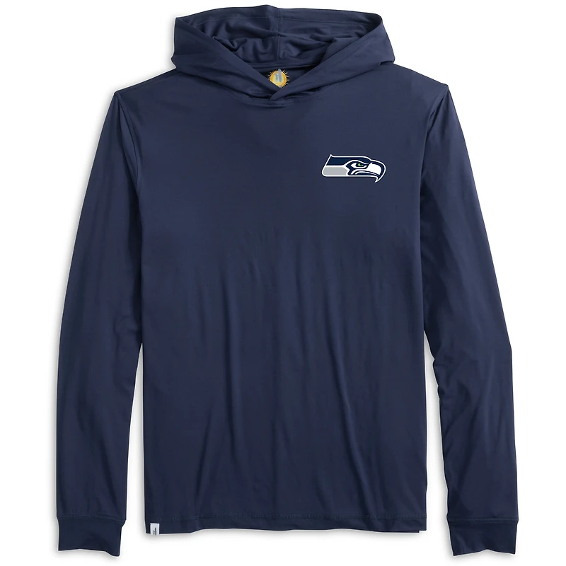 Men's johnnie-O College Navy Seattle Seahawks Talon Long Sleeve Hooded T-Shirt