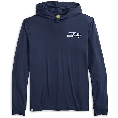 T-shirt à capuche manches longues pour homme johnnie-O College Navy Seattle Seahawks Talon
