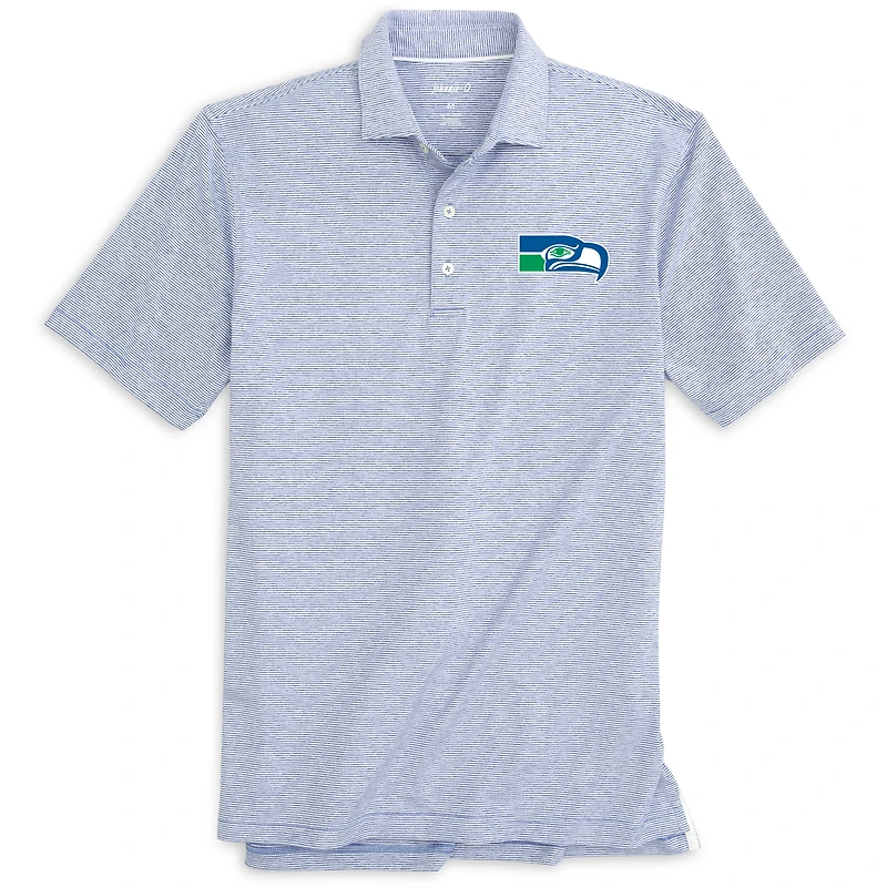 Men's johnnie-O Royal/White Seattle Seahawks Throwback Coastal Wash Polo