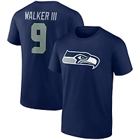 Men's Kenneth Walker III College Navy Seattle Seahawks Player Icon T-Shirt