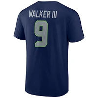Men's Kenneth Walker III College Navy Seattle Seahawks Player Icon T-Shirt