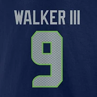 Men's Kenneth Walker III College Navy Seattle Seahawks Player Icon T-Shirt