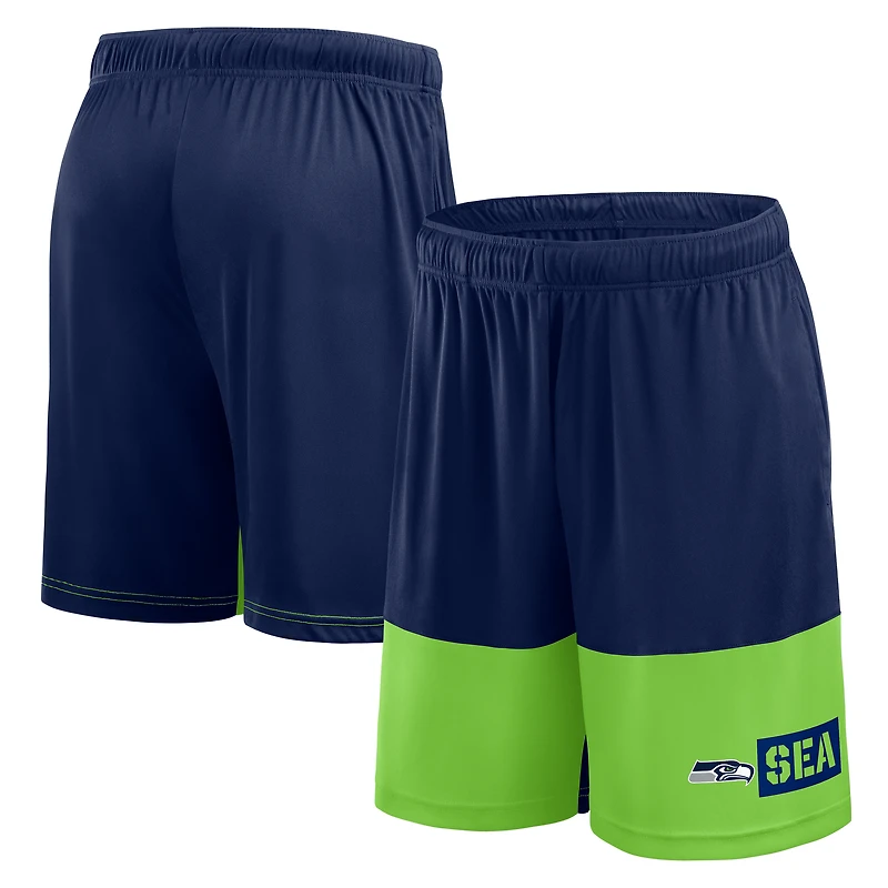 Men's Logo Athletic College Navy Seattle Seahawks Best of the Shorts