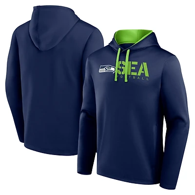 Sweat à capuche bleu marine avec logo Athletic College pour homme des Seattle Seahawks Head Start