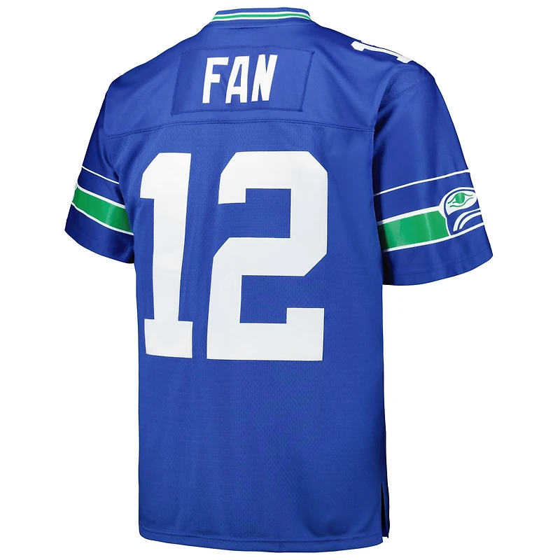 Maillot de joueur retraité Mitchell & Ness 12s Royal Seattle Seahawks Big Tall Legacy pour hommes